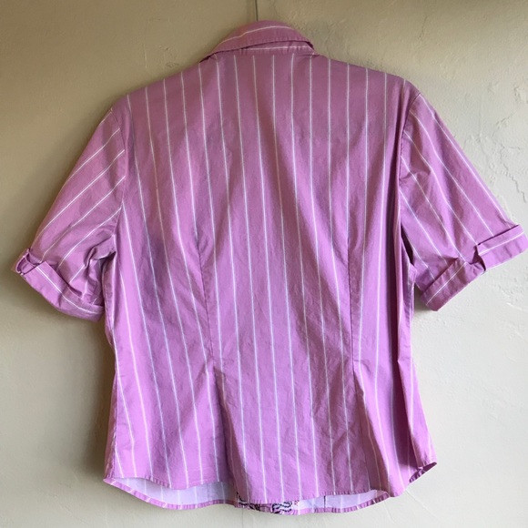 NY & Co Short Sleeve Embroidered Blouse - Picture 6 of 6